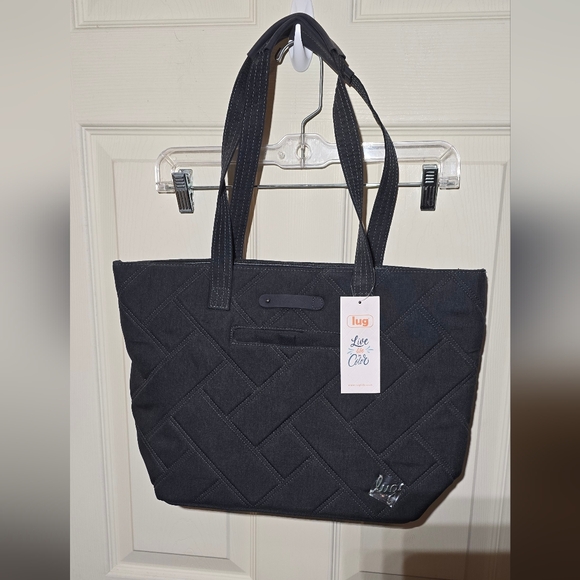 Women's QVC Nwt Lug Skyliner Live Life In Color Indigo Medium Tote - Picture 1 of 4